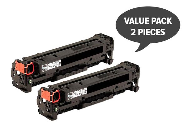 2 x CC530A #304A CART-318BK CART-418BK Black Premium Generic Toner