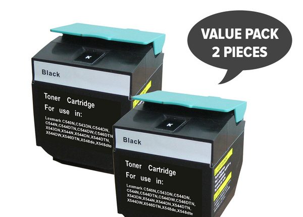 2 x C540HIKG Premium Generic Black Toner