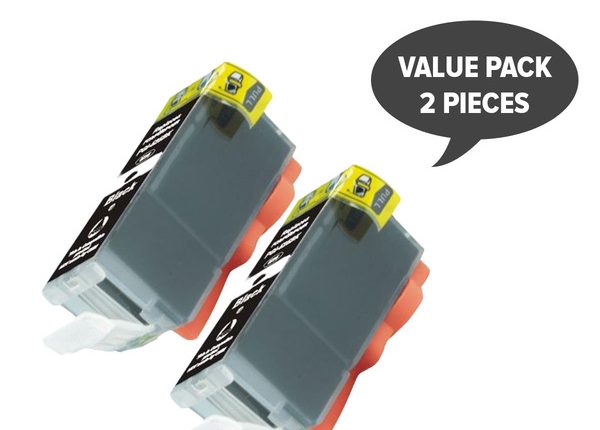 2 x PGI-525 Pigment Black Compatible Inkjet Cartridge