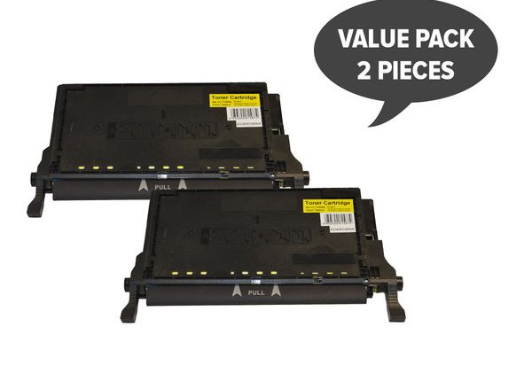 CLT-Y508L Premium Generic Yellow Toner (Set of 2)