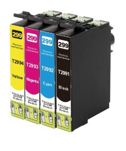 29XL Compatible Inkjet Cartridge Set  4 Ink Cartridges {Boxed Set]