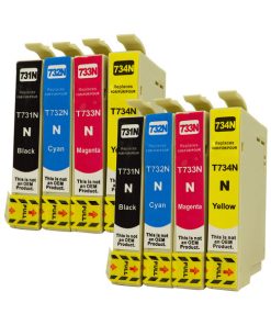 73N Series Pigment Compatible Inkjet Cartridge Set x 2