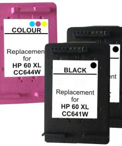 60XL Remanufactured  Inkjet Cartridge Set #2  3 Cartridges
