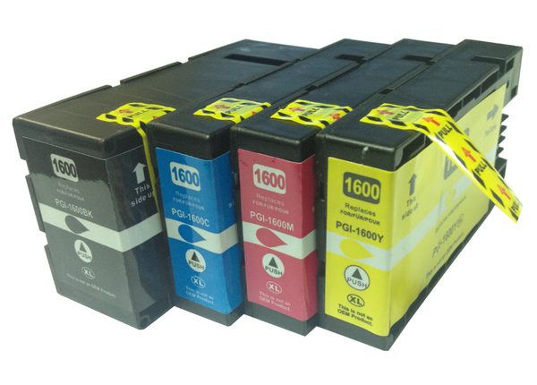 PGI-1600XL Premium Pigment Compatible Inkjet Cartridge Set (4 Cartridges)