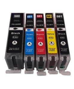 PGI-680XXL CLI-681XXCL Compatible Inkjet Set 5 Cartridges [Boxed Set]