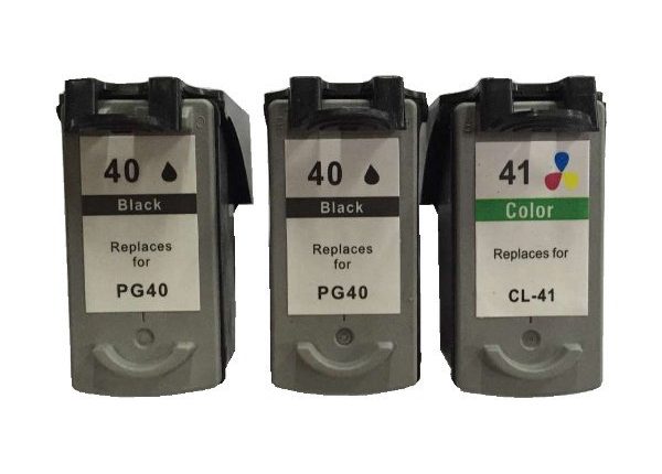 Remanufactured Value Pack (2 x PG40 Black & 1 x CL41 Colour) *New Chip